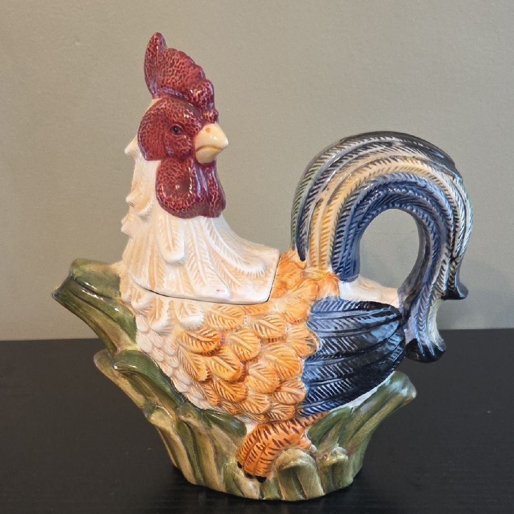 Jay Imports Vintage Rooster Teapot